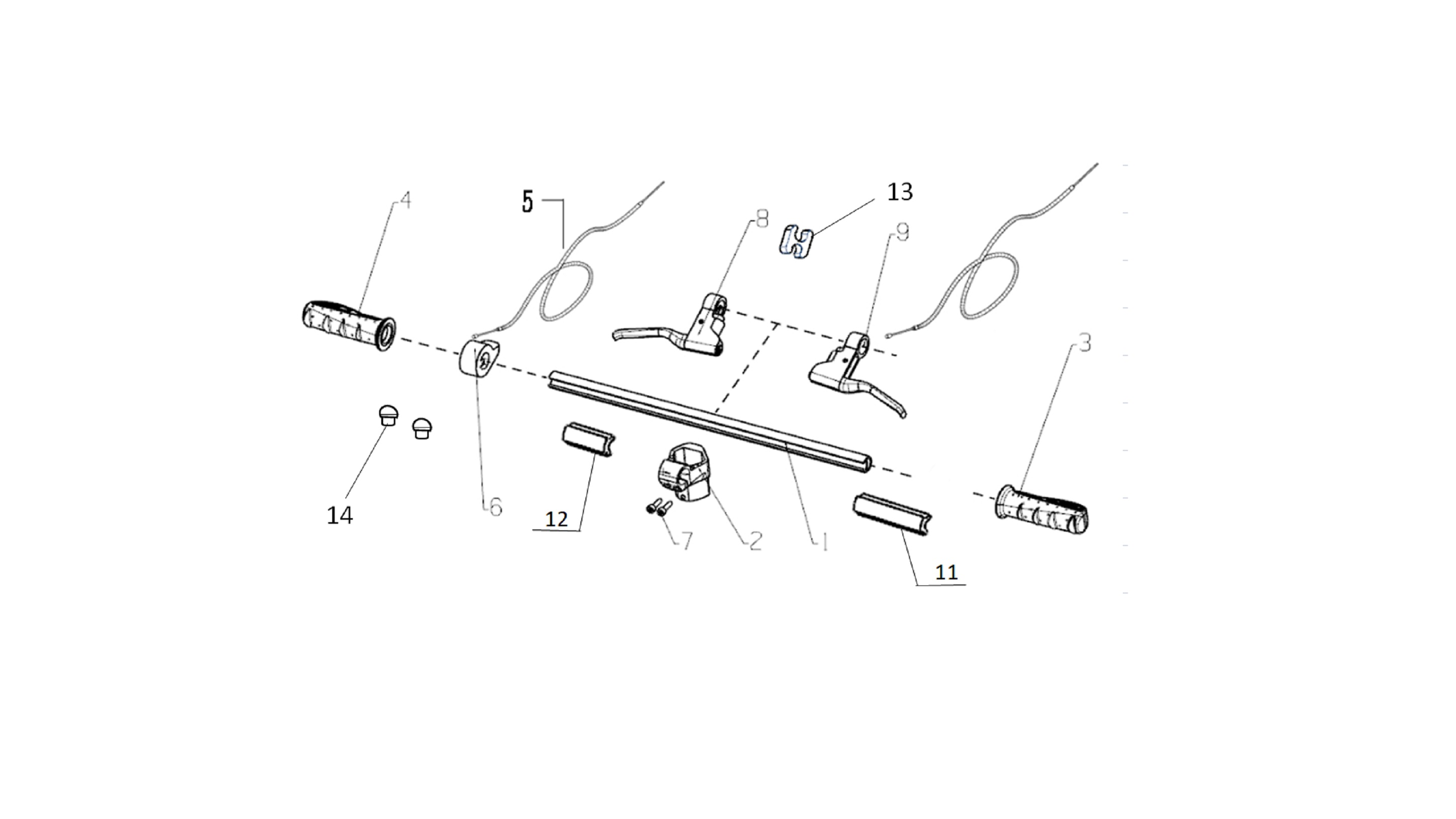 Gumowa zaślepka do szczeliny kierownicy 30mm AIR MAD nr.12