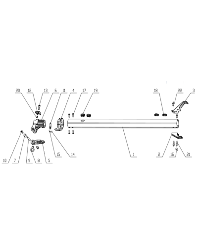 Folding mechanism connecting rod MINI MAD PLUS