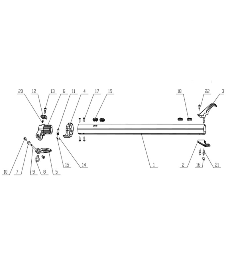 Folding mechanism connecting rod nr.11