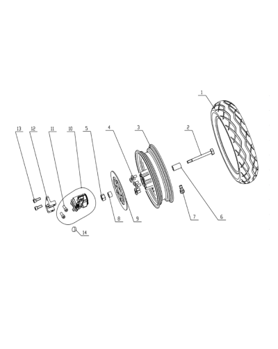 Śruba do mocowania tarczy hamulcowej AIR MAD nr.4