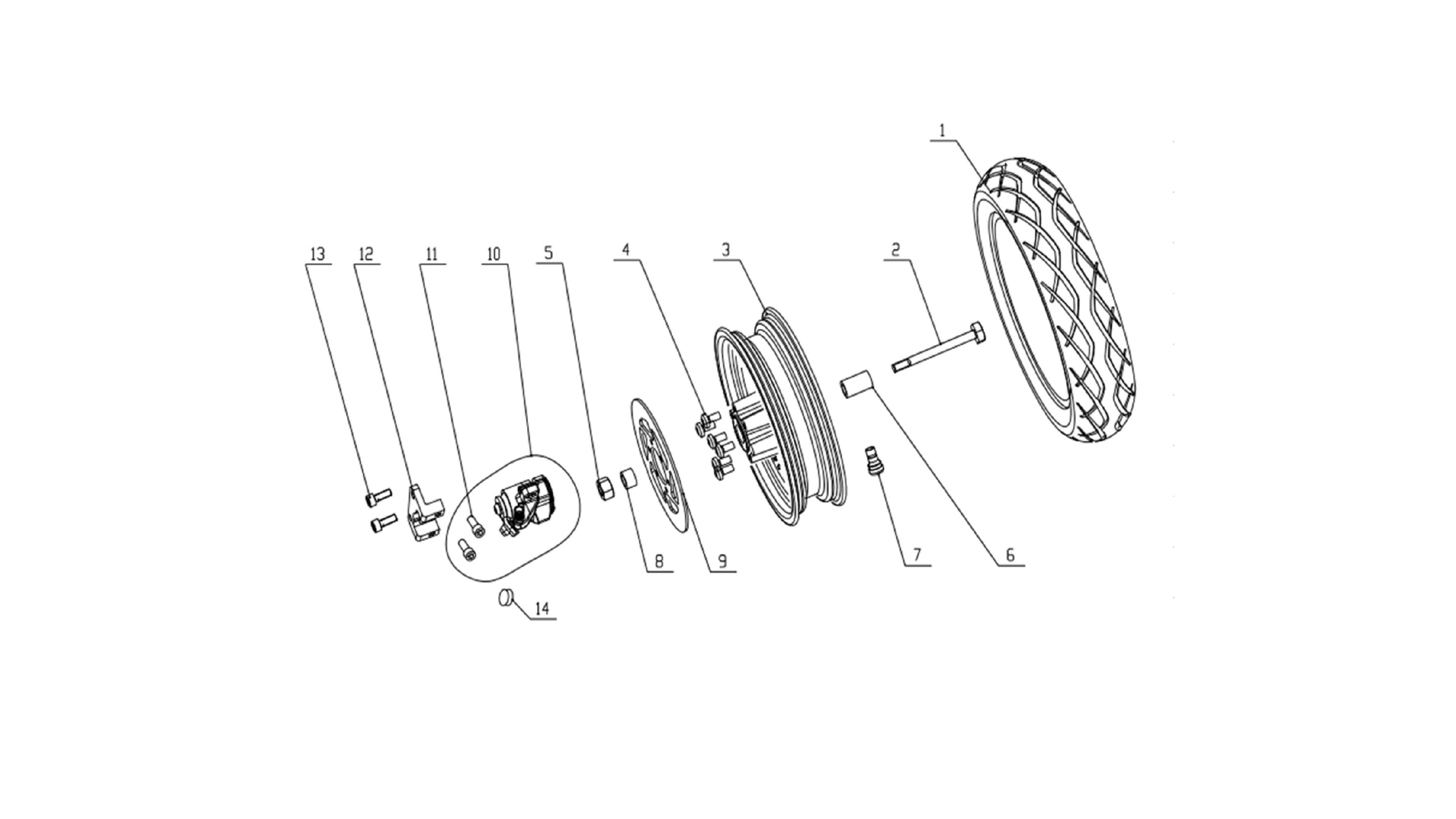 Śruba do mocowania tarczy hamulcowej AIR MAD nr.4