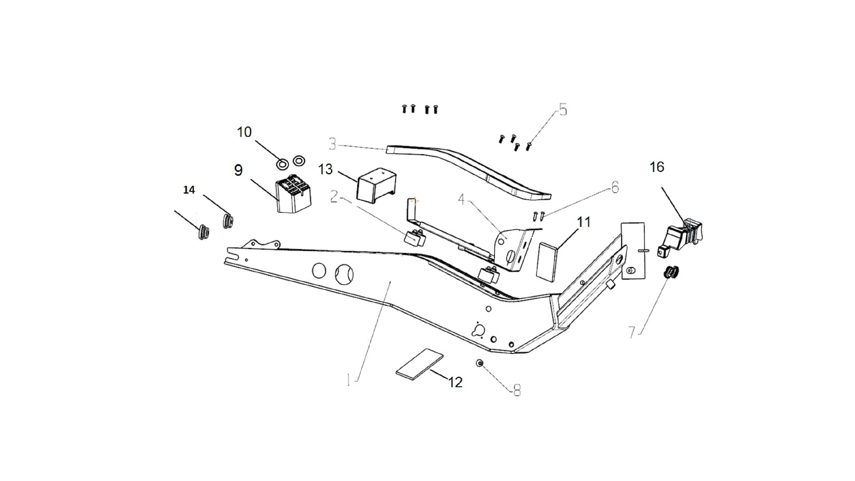 Gumowa uszczelka pod podnóżek MINI MAD PLUS nr.3