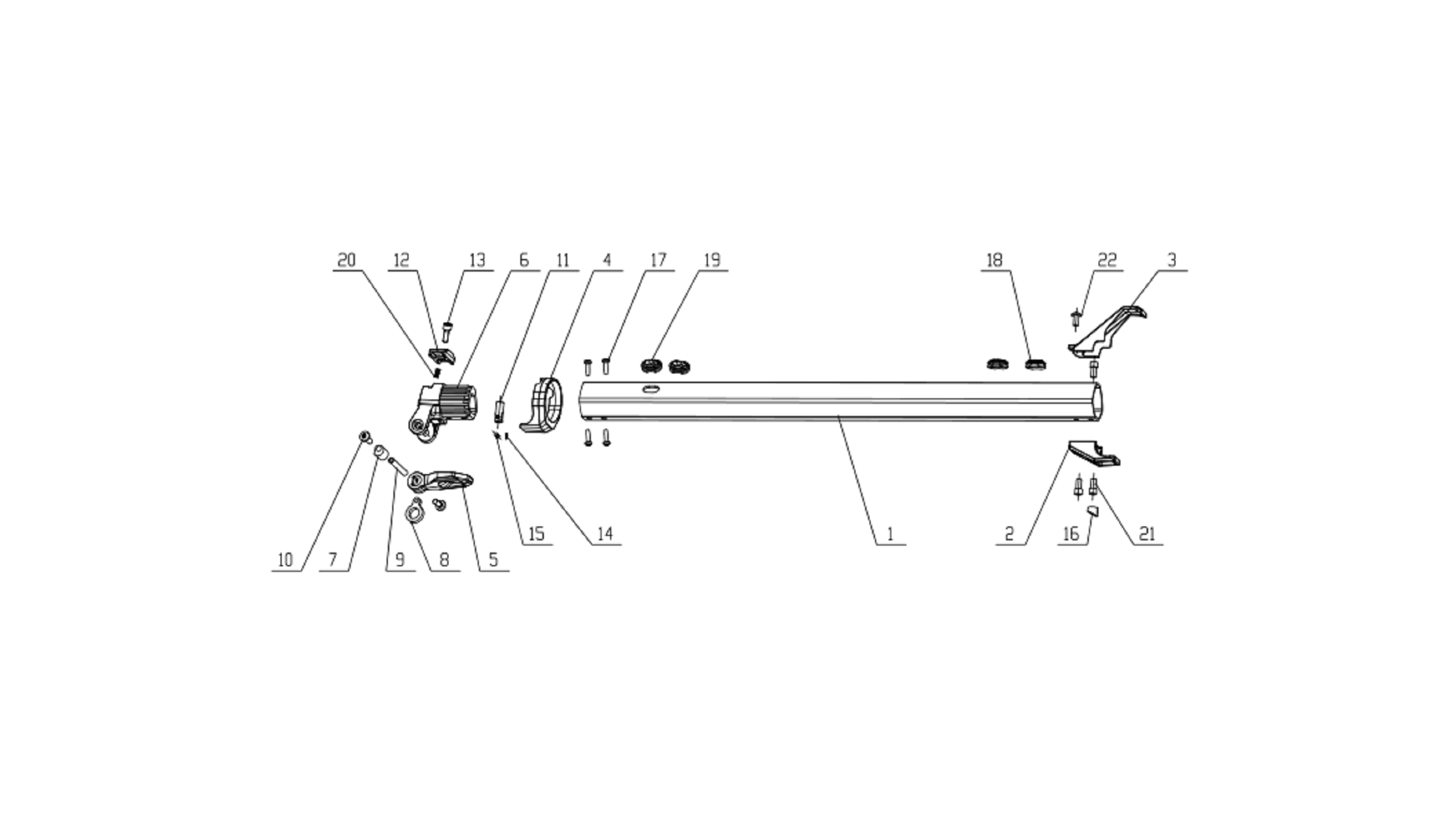 Folding mechanism stop block MINI MAD PLUS nr.12