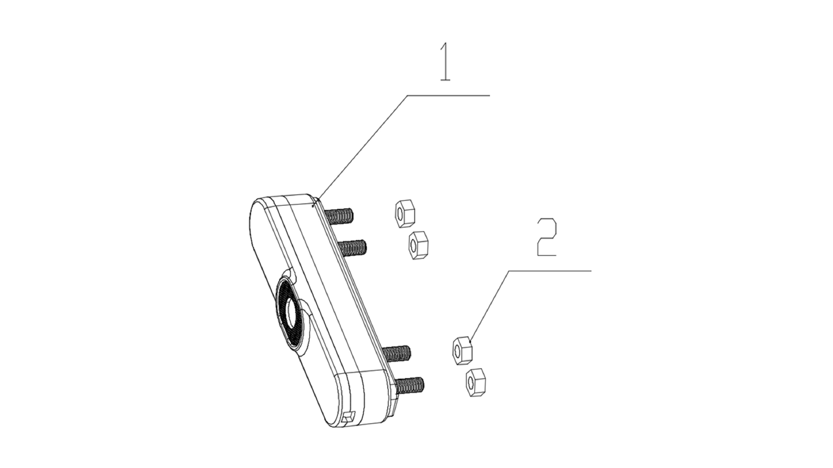 Nakrętka mocująca lampe tył Velocifero X-ONE (nr.2)