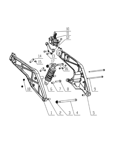 Prawy Wahacz Velocifero X-ONE Szary (nr.1)